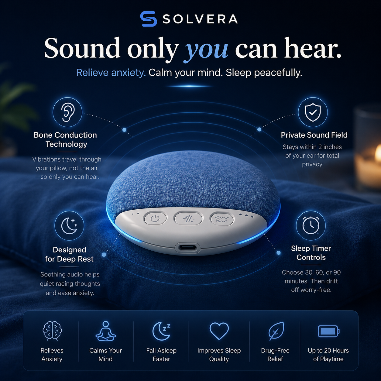 Solvera  Pillow Speaker
