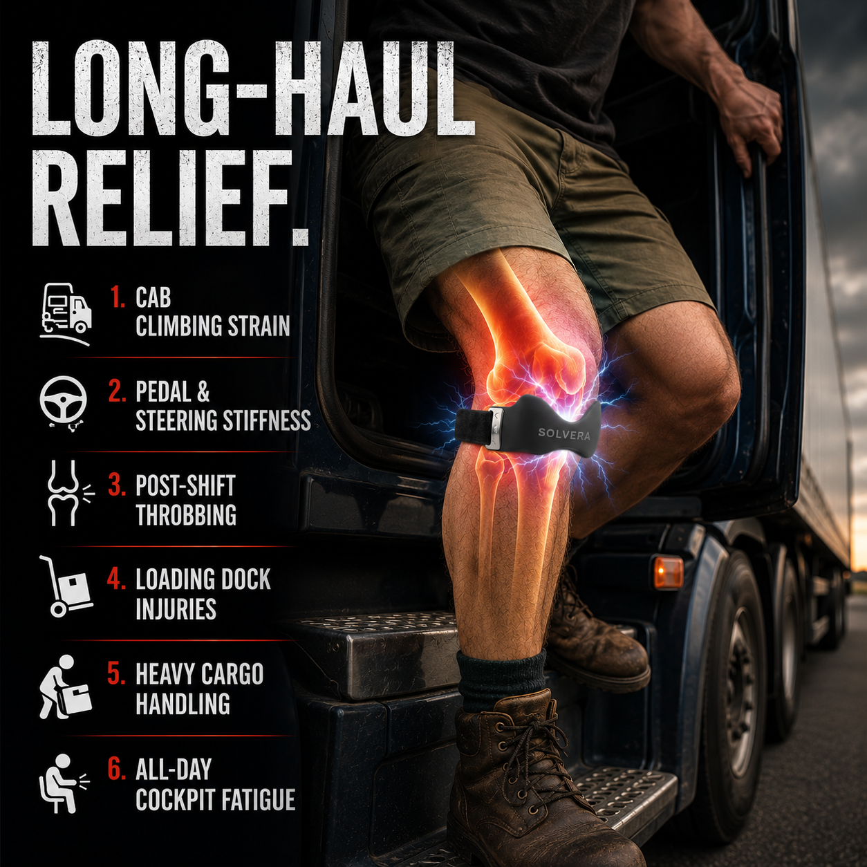Solvera Drivers knee strap