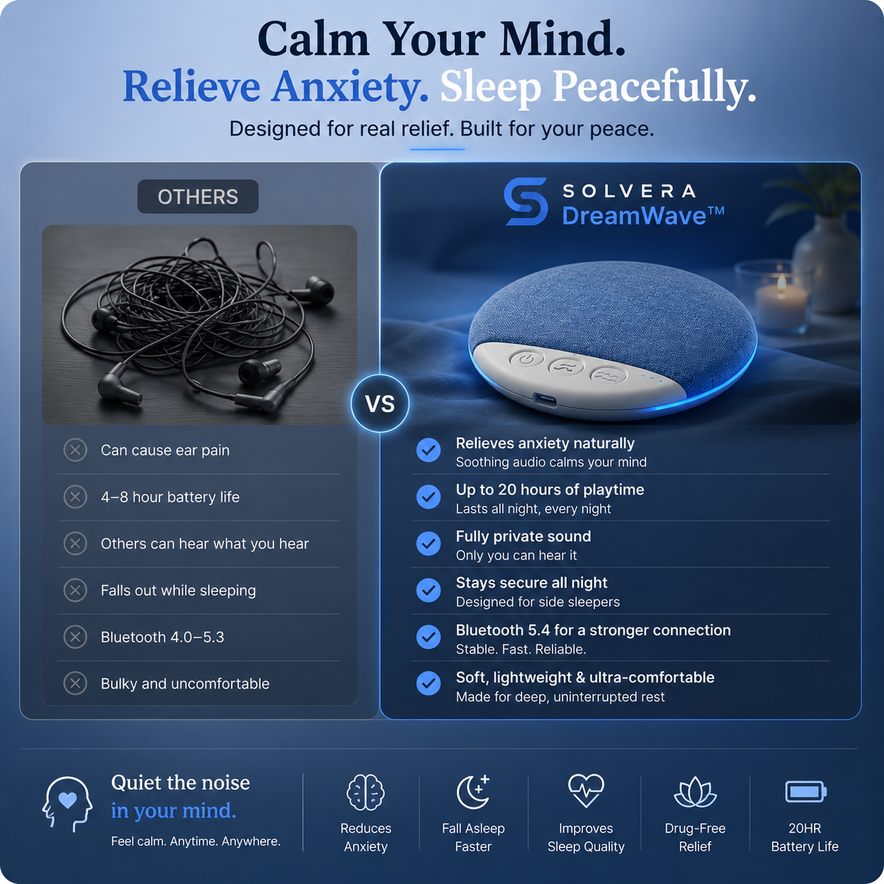 Solvera  Pillow Speaker